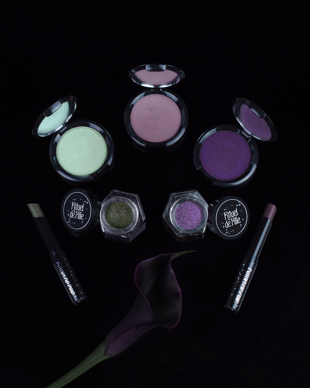 A set of seven makeup products from the brand Rituel de Fille