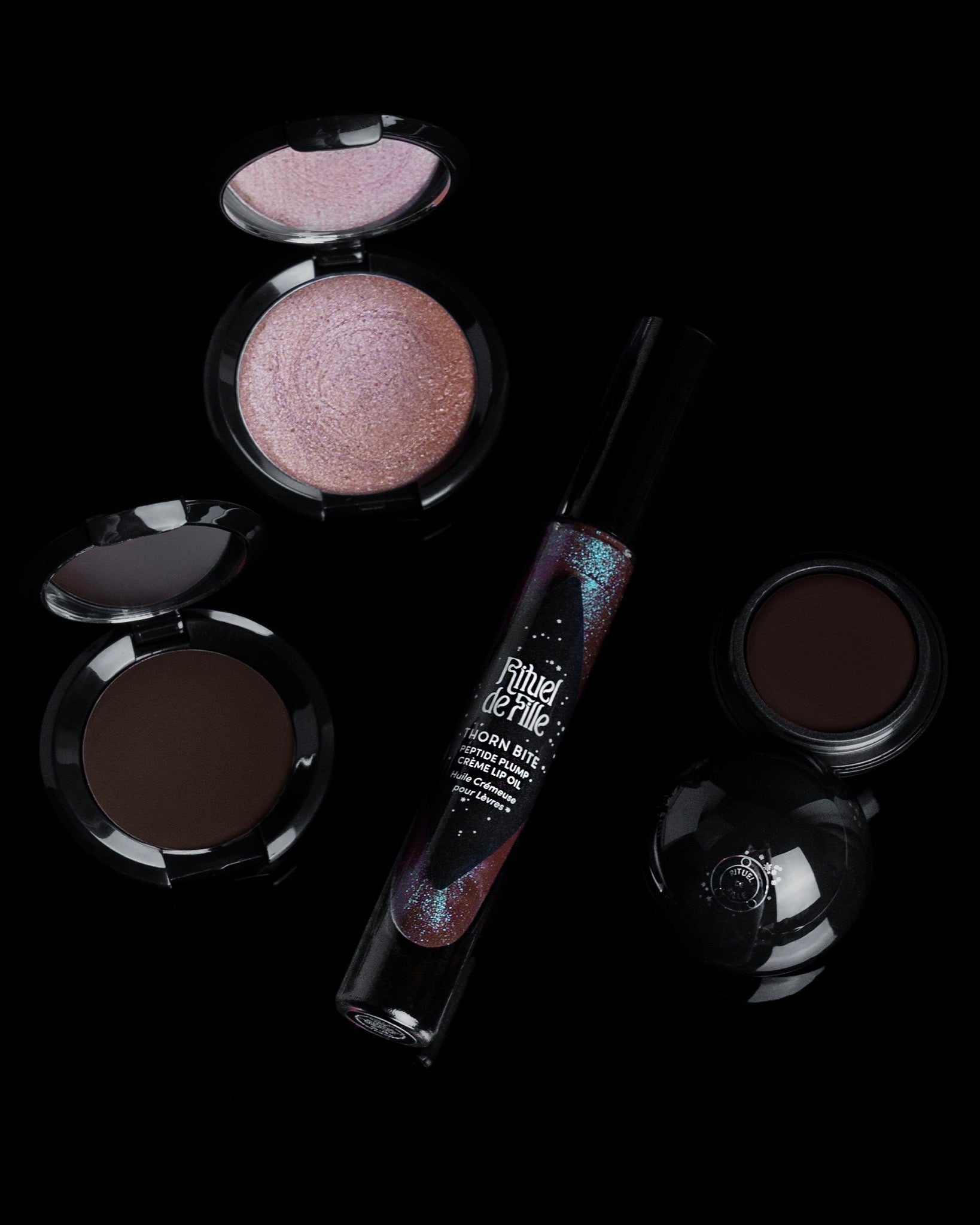 A set of four makeup products from the brand Rituel de Fille